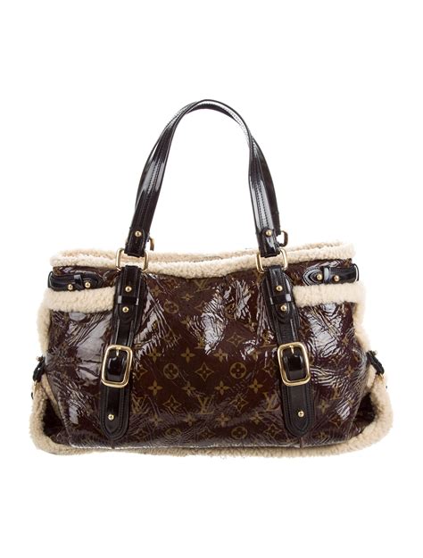 louis vuitton shearling tote